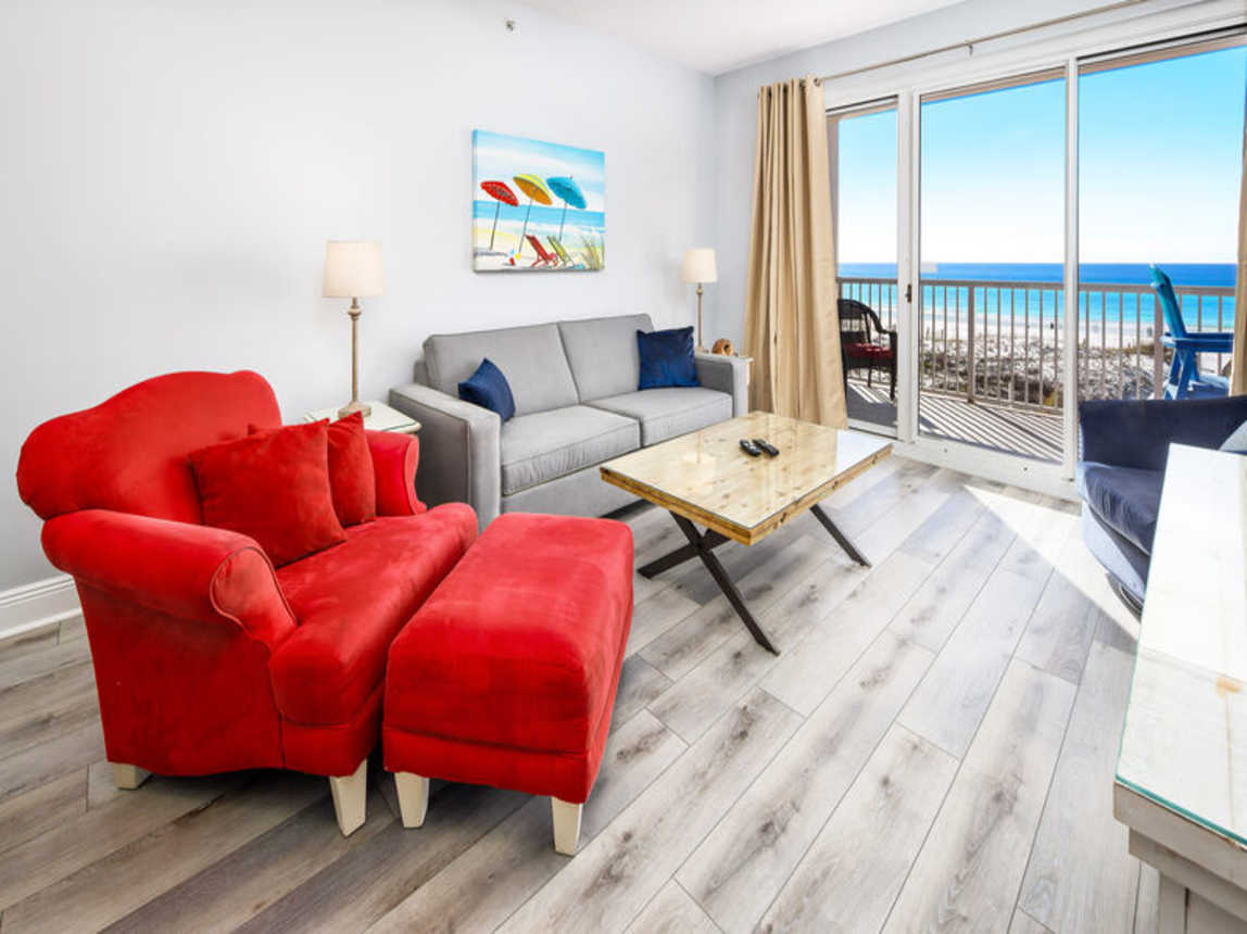 Living Room - 
Summer Place Resort, Unit 305 Okaloosa Island Fort Walton Beach Vacation Rentals