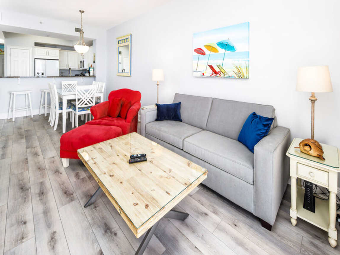 Living Room - 
Summer Place Resort, Unit 305 Okaloosa Island Fort Walton Beach Vacation Rentals