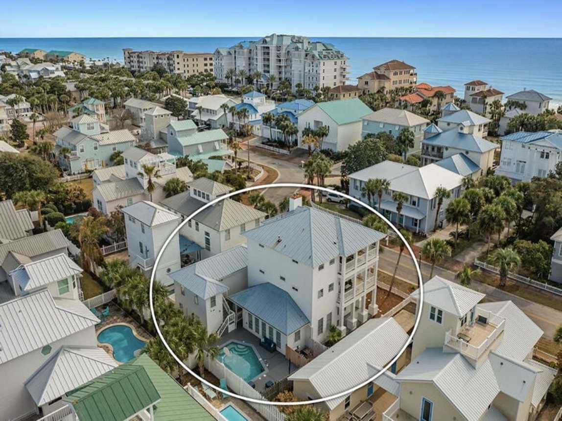 Lazy Bones - Luxury Beach Vacation Rental House with Private Pool, Hot Tub, and Wraparound Balconies in Crystal Beach, Florida - Five Star Properties Destin/30A