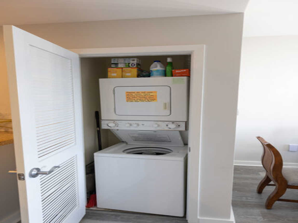 washer and dryer in unit
