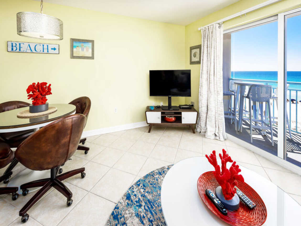 Living Room - 
Pelican Isle 414 Fort Walton Beach Okaloosa Island Vacation Rentals