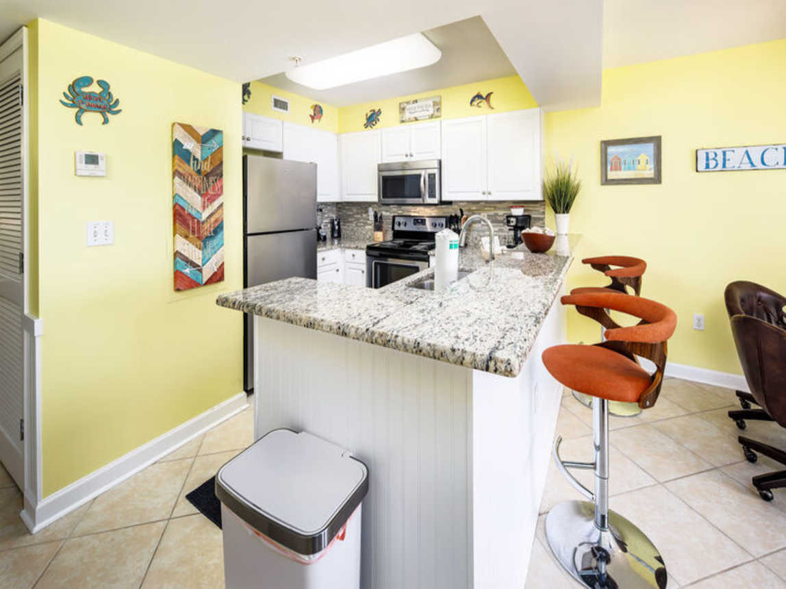 Kitchen - 
Pelican Isle 414 Fort Walton Beach Okaloosa Island Vacation Rentals