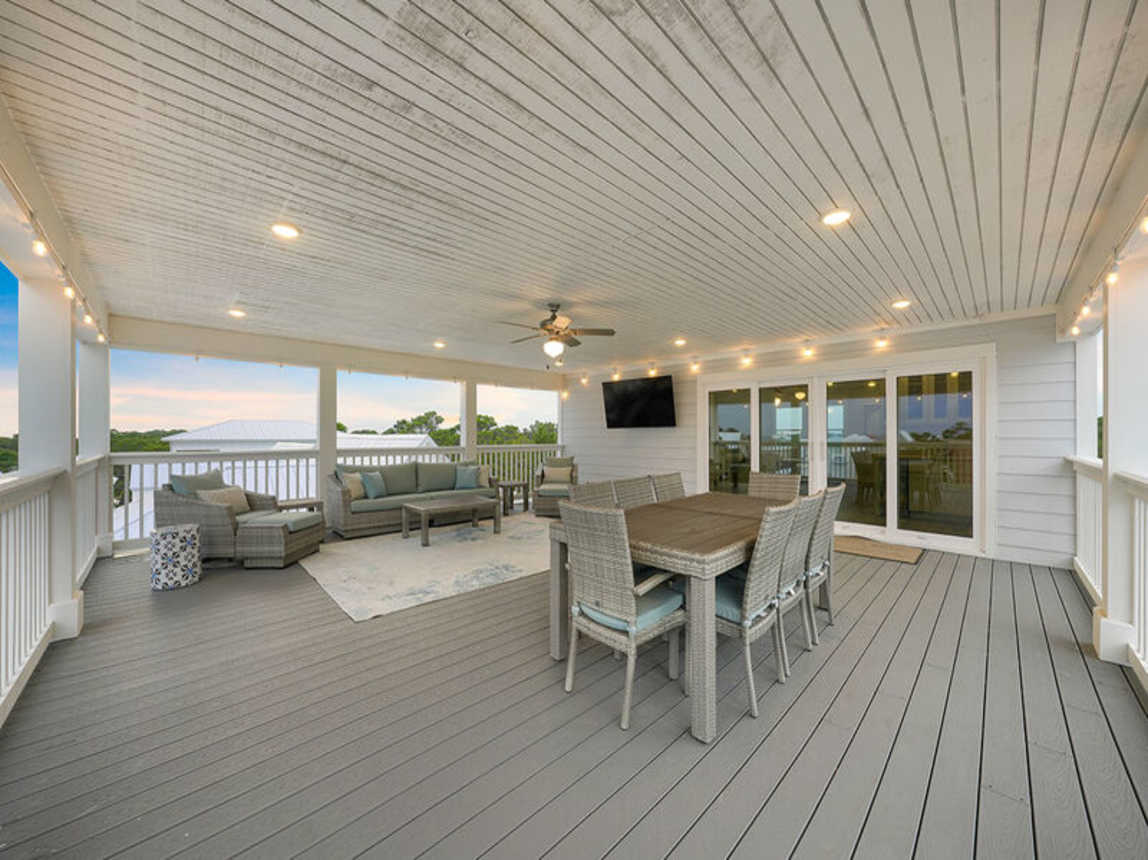 Dusk Til Dune - Gorgeous Vacation Rental Beach House with Elevator, Golf Cart, Community Pool, and Ocean Views from Rooftop Patio in Dune Allen Beach, Florida - Bliss Beach Rentals