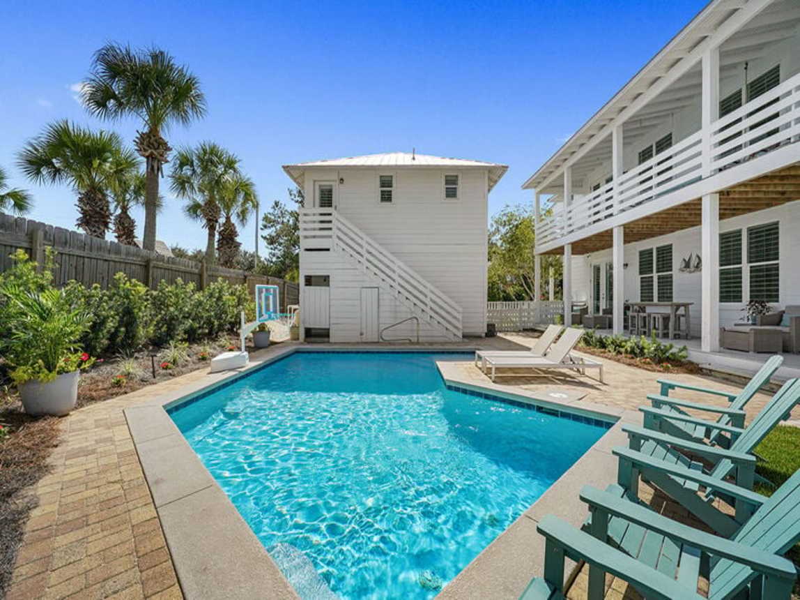 Indigo Breeze - Luxury Vacation Rental House with Private Pool, Game Room, and Carriage House in Dune Allen Beach, Florida - Five Star Properties Destin/30A