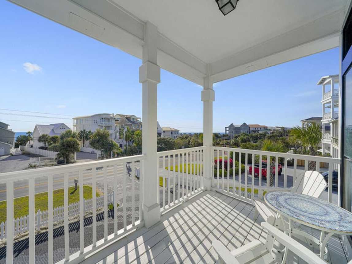 Inlet Getaway - Beautiful Pet-Friendly Vacation Rental House with Private Pool and Gulf Views from the Balcony in Rosemary Beach, Florida - Five Star Properties Destin/30A