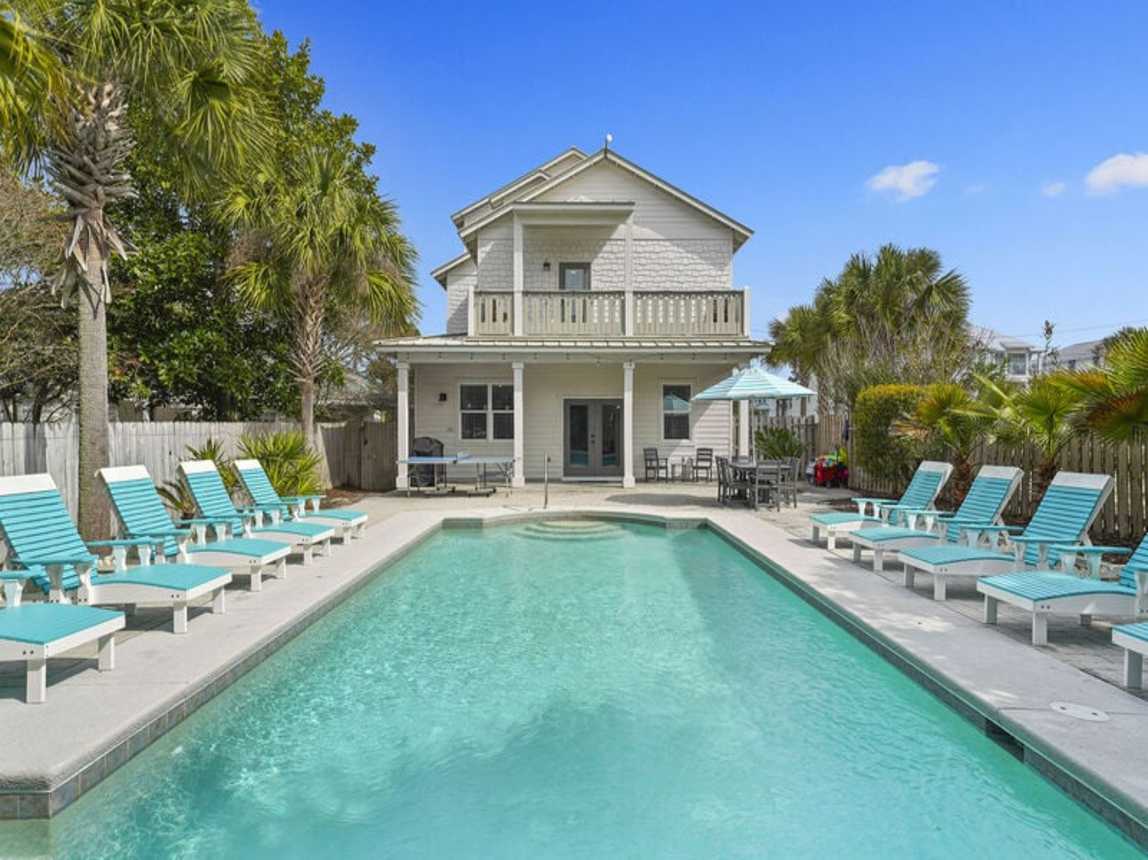 Beaches and Dreams - Adorable Destin Vacation Beach Rental House with Golf Cart and Private Pool in Crystal Beach, Florida - Five Star Properties Destin/30A