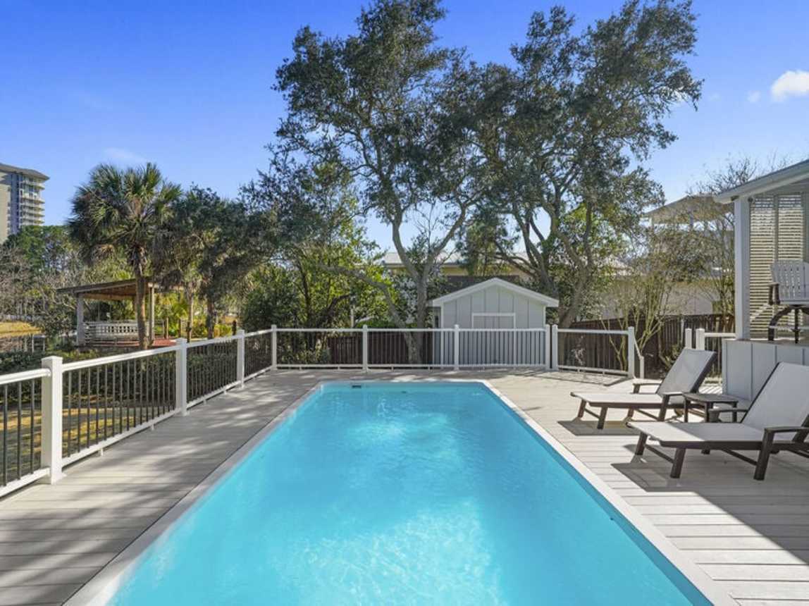 Sea-Renity - Lakefront Vacation Rental House with Private Pool and Lake Dock in Gulf Pines Miramar Beach, Florida - Five Star Properties Destin/30A