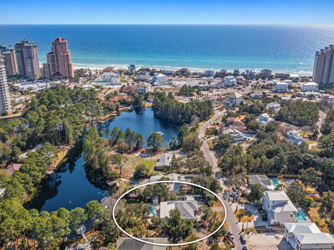 Sea-Renity - Lakefront Vacation Rental House with Private Pool and Lake Dock in Gulf Pines Miramar Beach, Florida - Five Star Properties Destin/30A