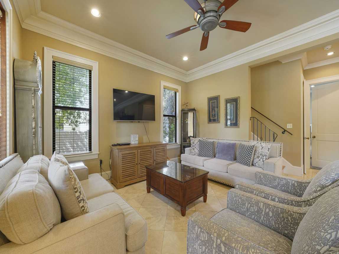 Sunset at Miramar - Vacation Rental Beach House in Gated Community with Community Pool at Emerald Water Village in Miramar Beach, Florida - Bliss Beach Rentals