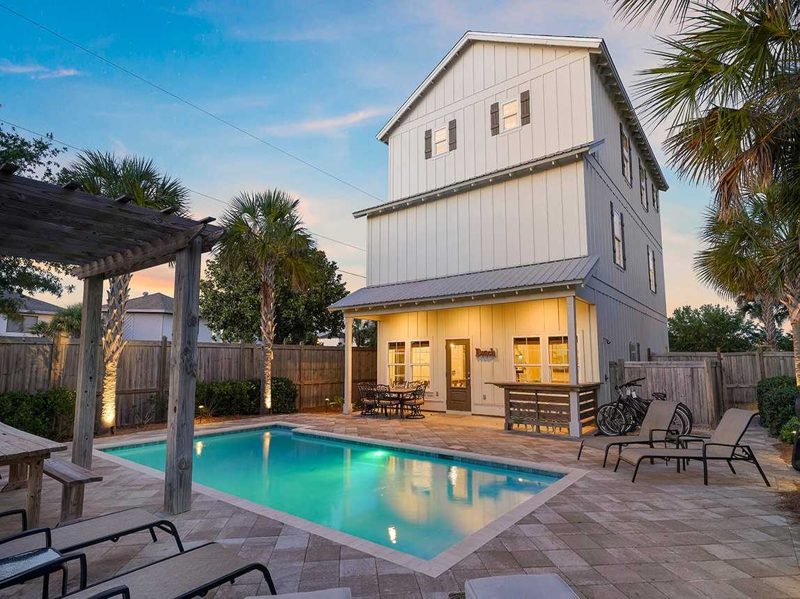 Casa Blanca - Pet-Friendly Vacation Rental House with Golf Cart and Private Pool Near Beach in Miramar Beach, Florida - Five Star Properties Destin/30A