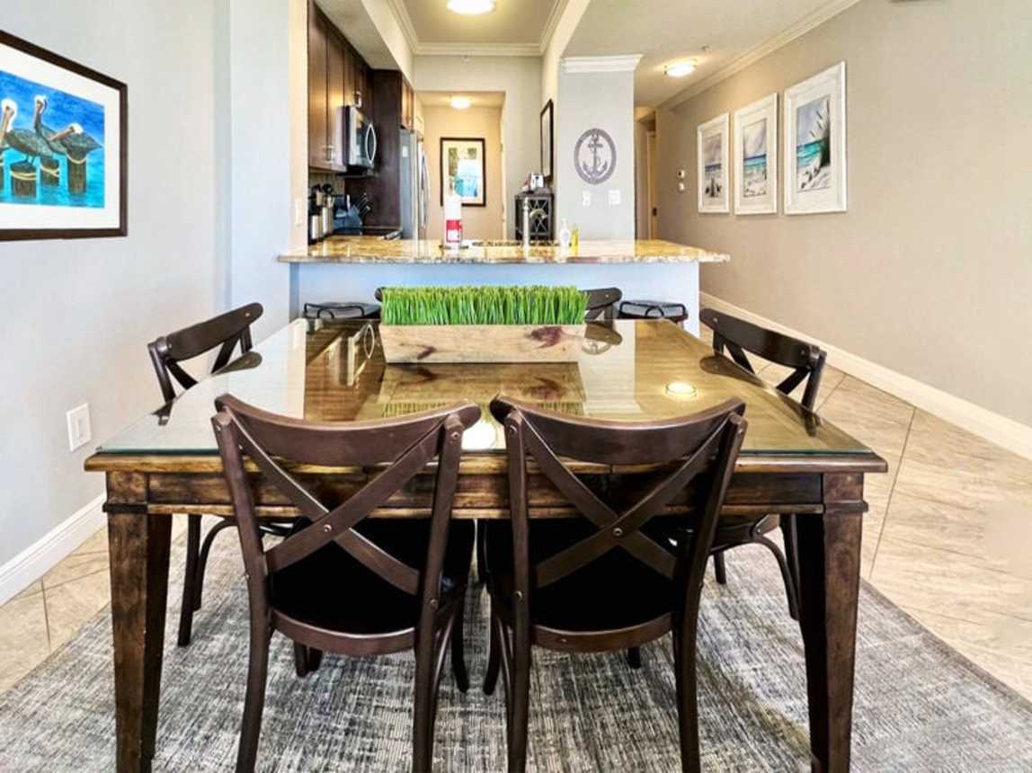 Dining Area - Waters Edge Resort Unit 304 Okaloosa Island Fort Walton Beach Vacation Rentals by Sunset Resort Rentals