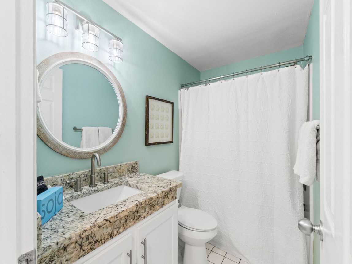 Attached Master Bathroom - tub/shower combo