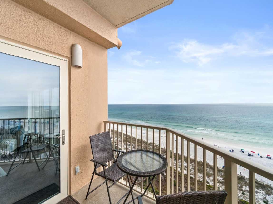 Bistro table and chairs to enjoy your first morning cup of coffee and the spectacular sunrise.