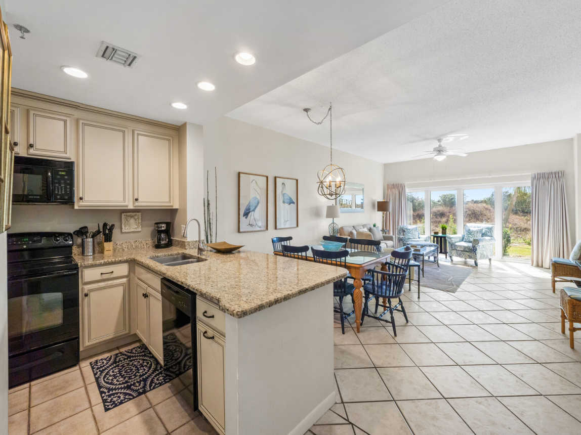 Breakfast bar set up for a quick meal, snack or beverage, or just to sit and chat.