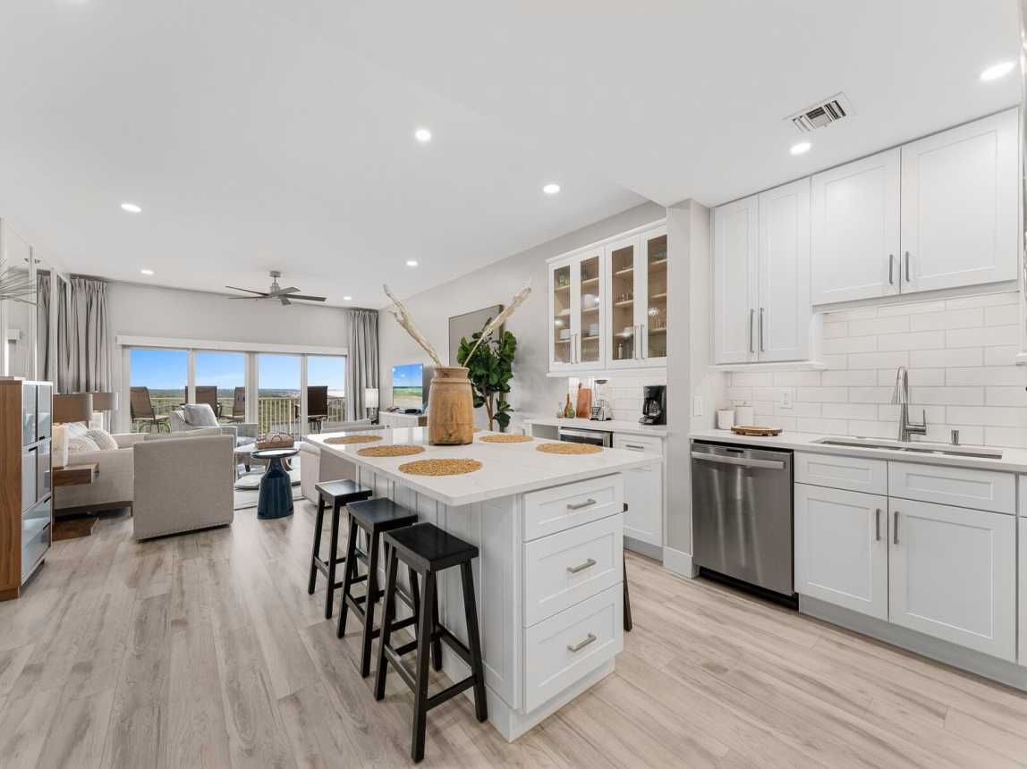 Spacious kitchen and living room so you will always be apart of any conversation or activity.