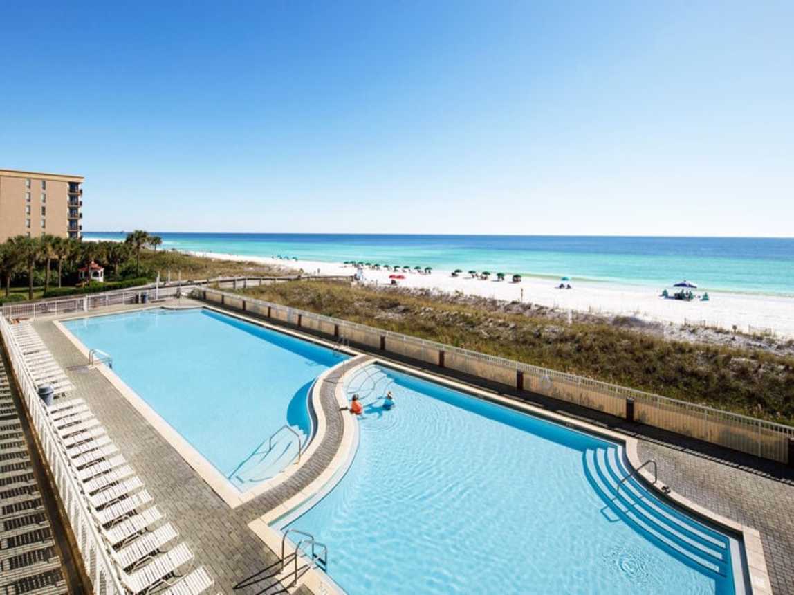 Private Balcony - Waters Edge Resort Unit 311 Okaloosa Island Fort Walton Beach Vacation Rentals