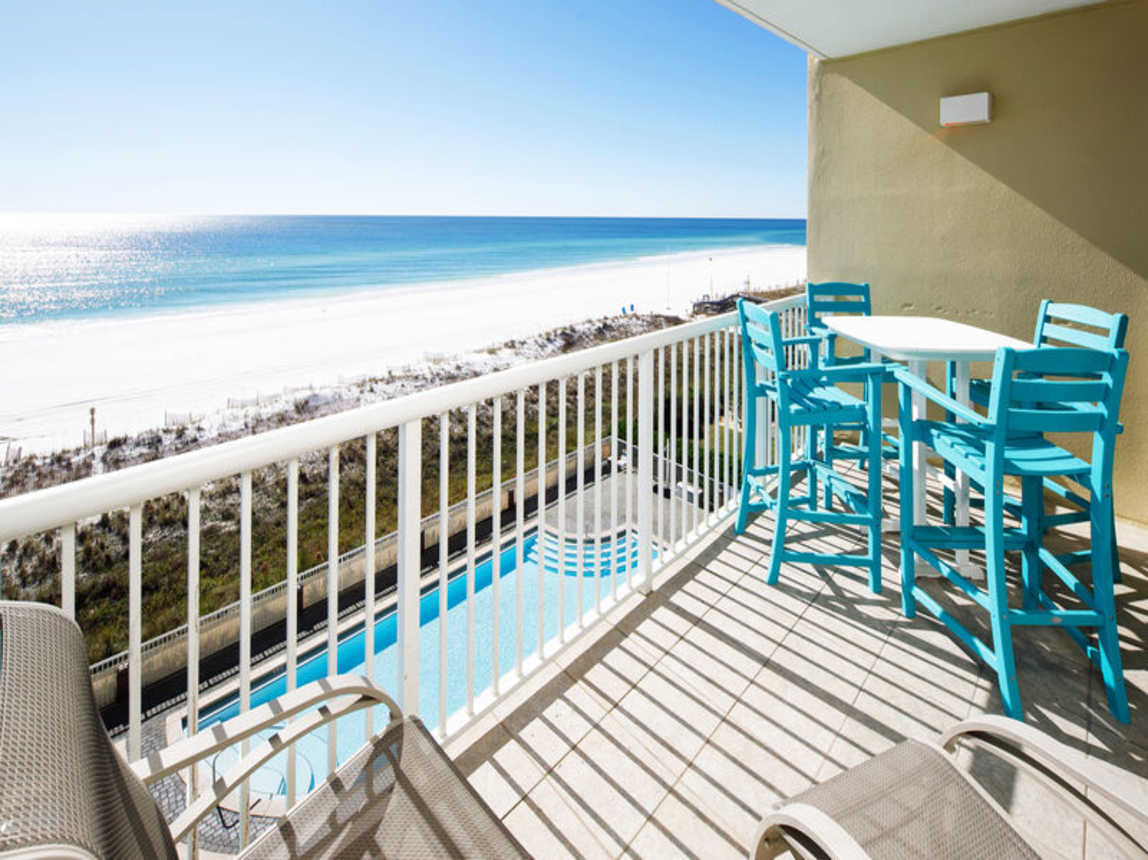 Balcony View - Waters Edge Resort Unit 510 Okaloosa Island Fort Walton Beach Vacation Rentals