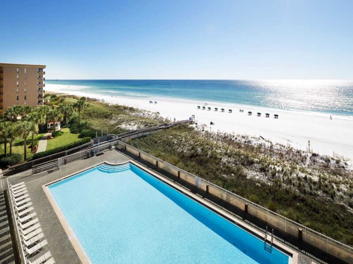 Balcony View - Waters Edge Resort Unit 510 Okaloosa Island Fort Walton Beach Vacation Rentals