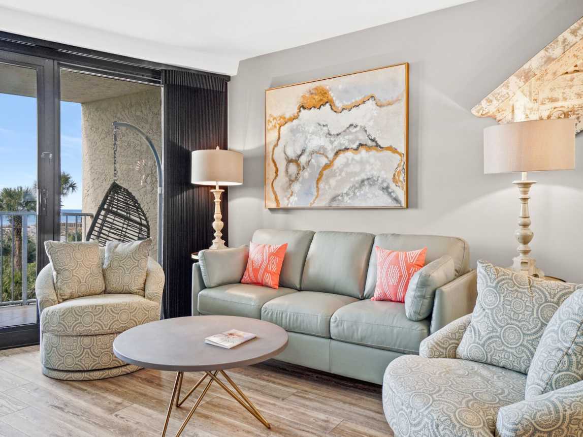 Nice size sofa sleeper for that extra guest. All linens provided for your comfort.