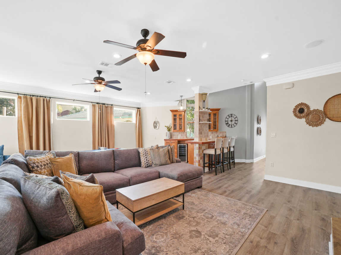 Great Space in this open and large living room area. Plenty of seating for all to enjoy.