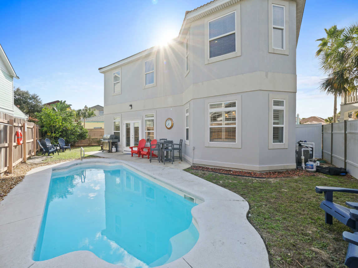 Catch a bit of sunrays while lounging by the pool.