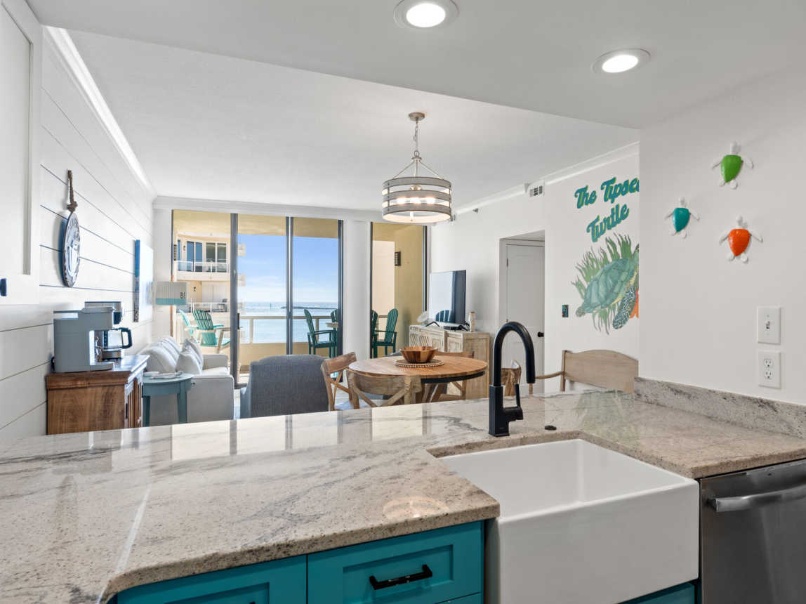 All new stainless appliances, deep farm house style sink and plenty of counter space for small or large meal preparation.