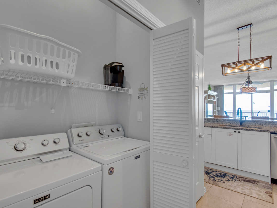 Full size washer & Dryer in Unit