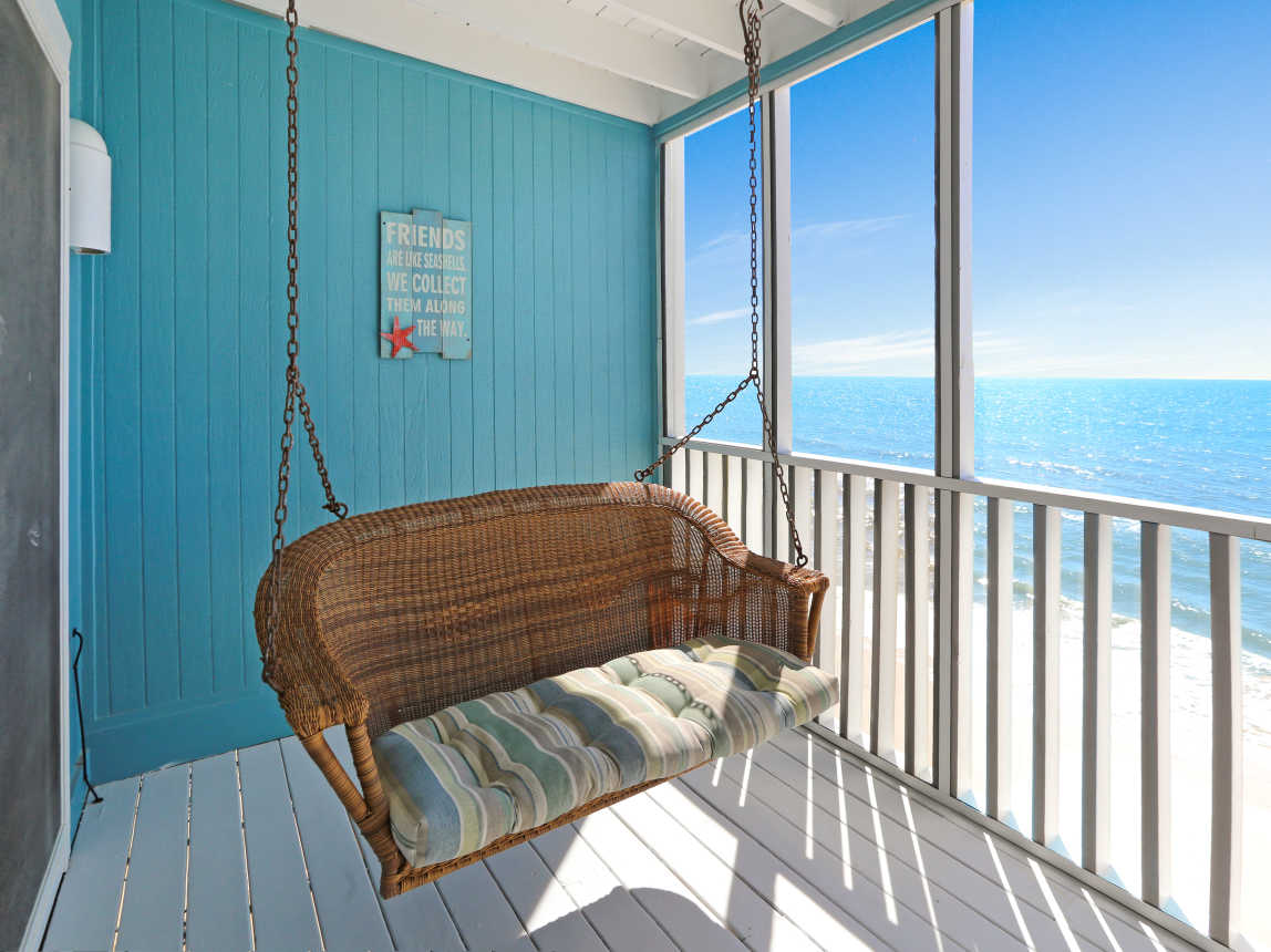 Gulf Front Porch Swing