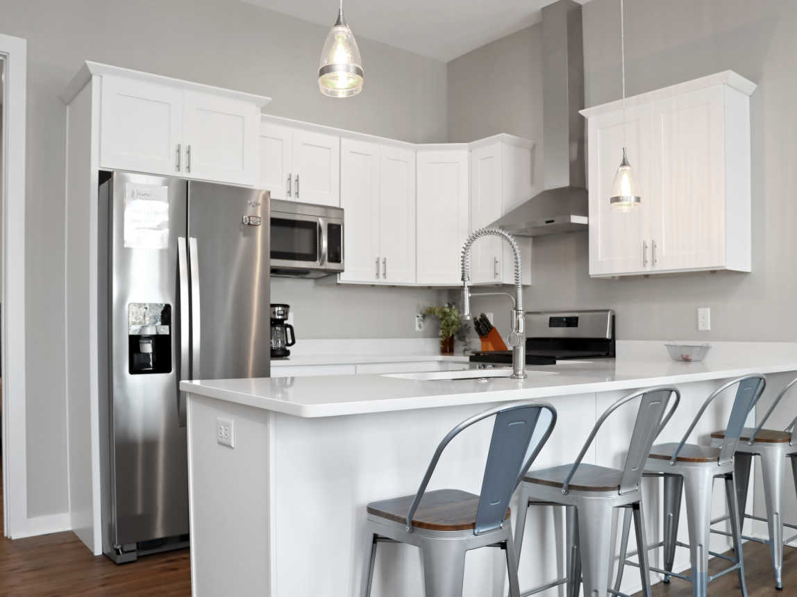 Kitchen with Bar Seating