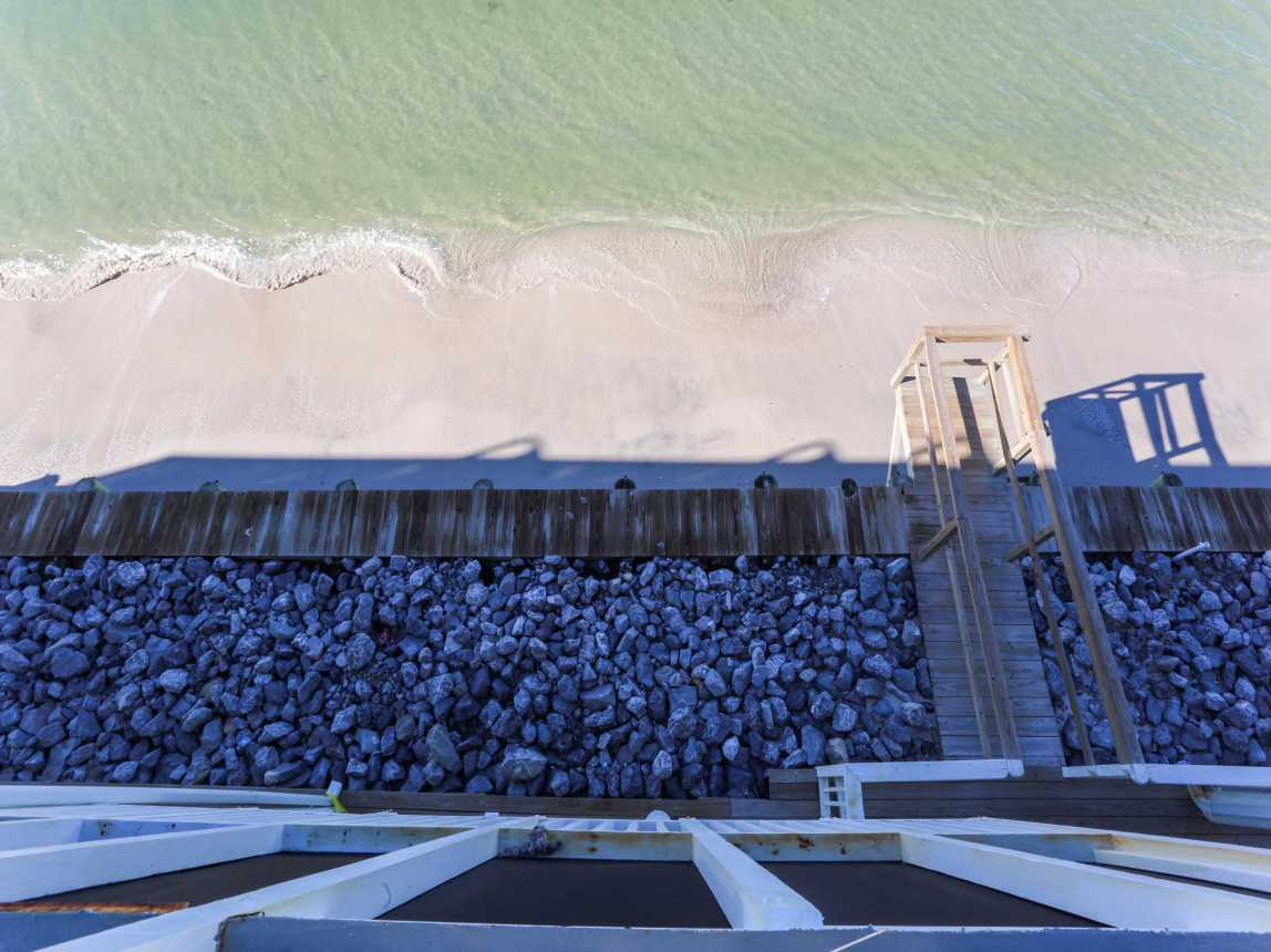 Edgewater - View Straight Down from Master Bedroom Deck
