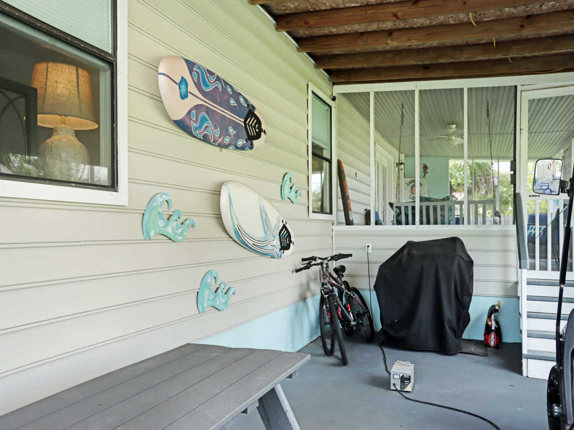 Covered Porch with Gas Grill