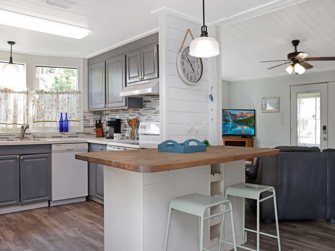 Kitchen and Living Room