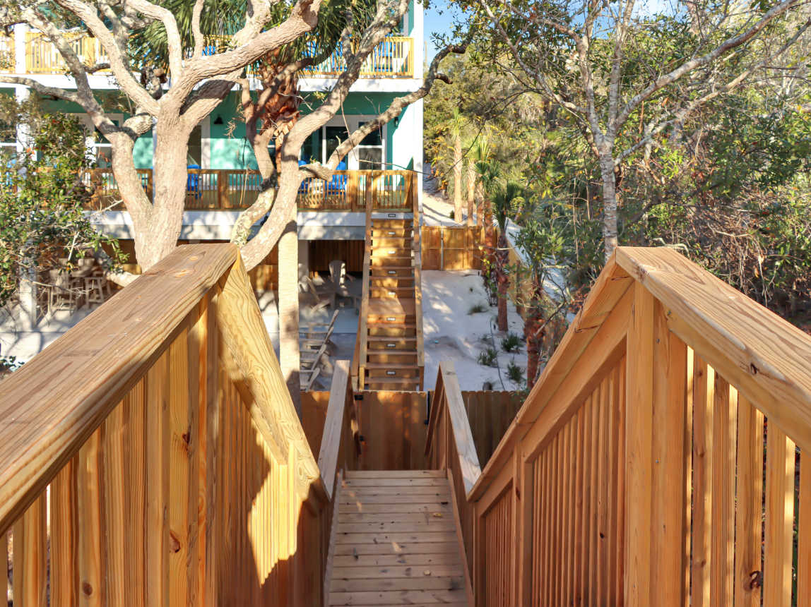 Staircase From Home to Beach