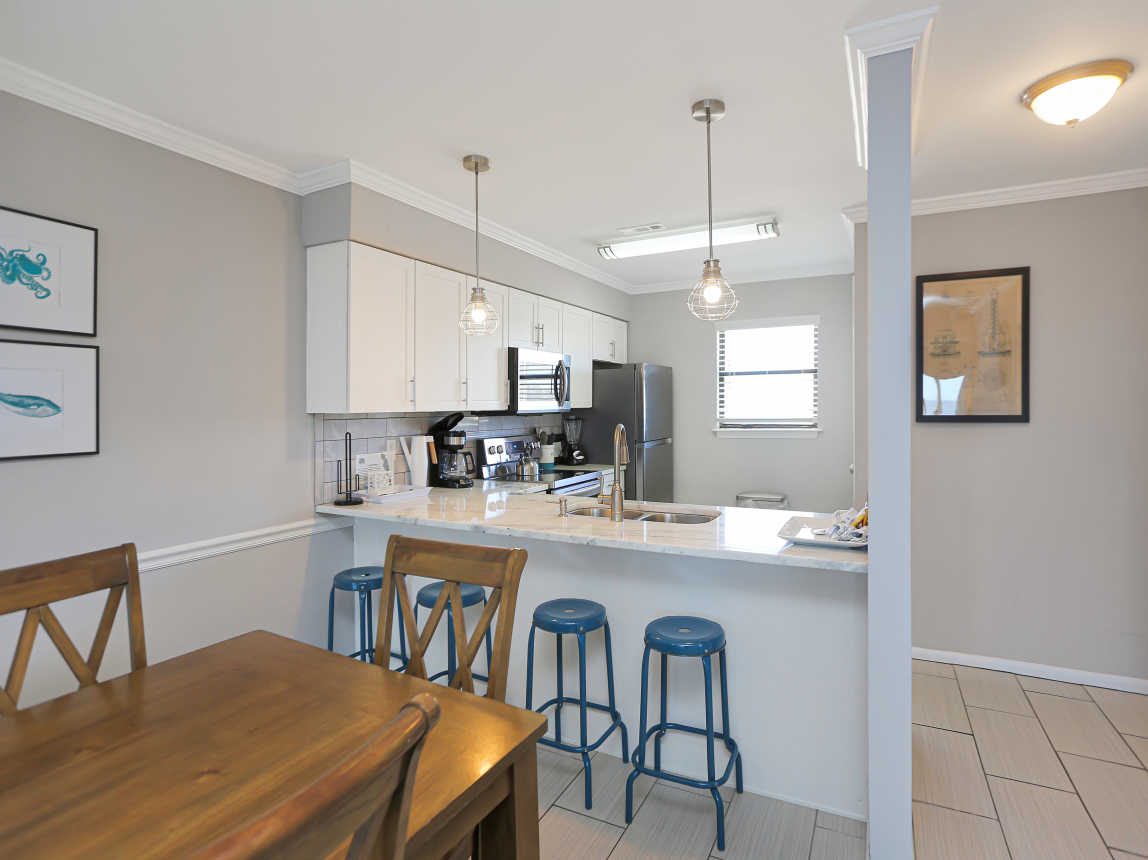 Kitchen with Bar Seating