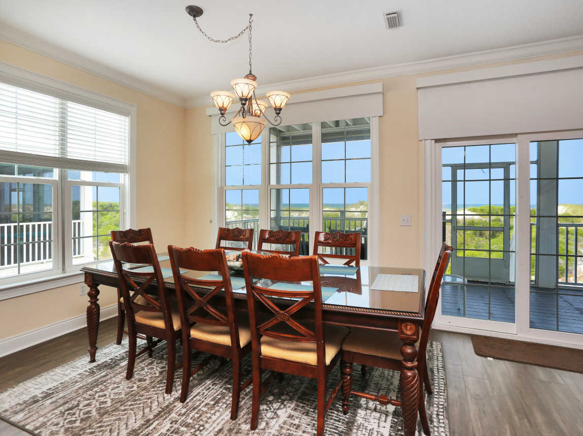 Gulf Front Dining Area