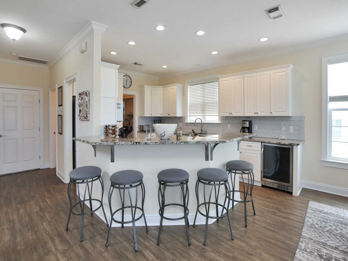 Kitchen with Bar Seating