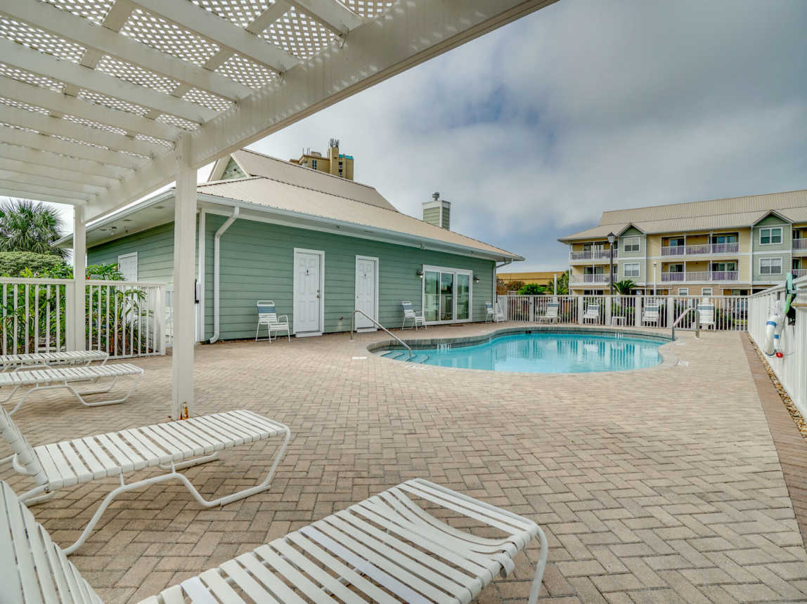 Pool is easily accessible from your condo. Great place to meet your neighbors.