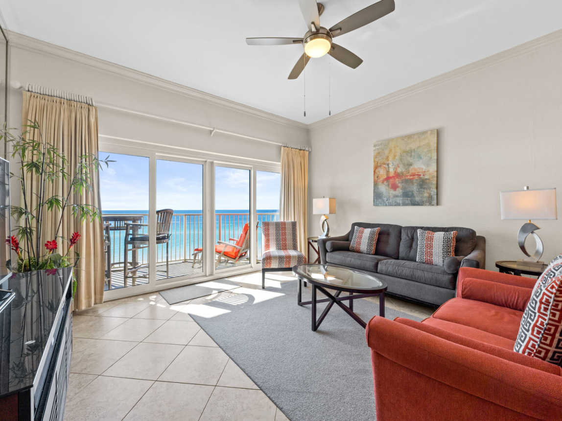 Great size Living room with plenty of seating and all the natural light you can enjoy.