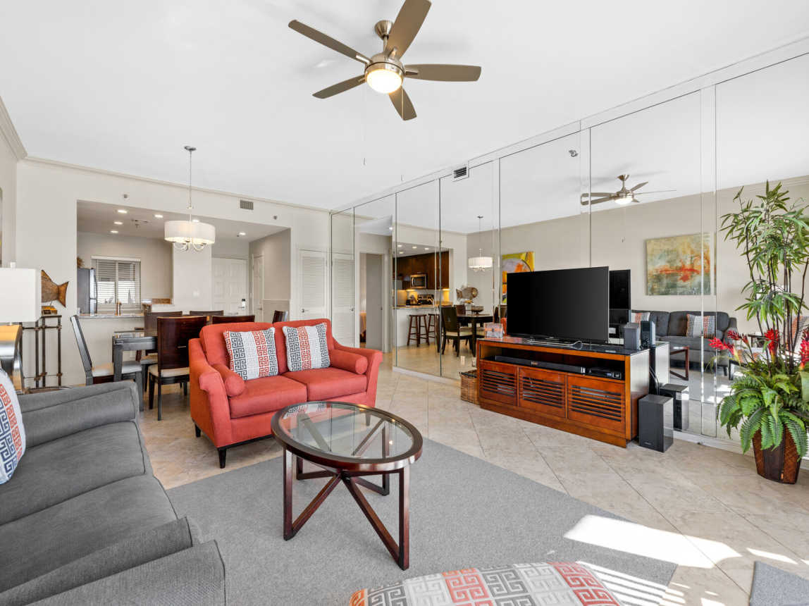 Large Flat screen smart TV for your viewing pleasure and free cable.