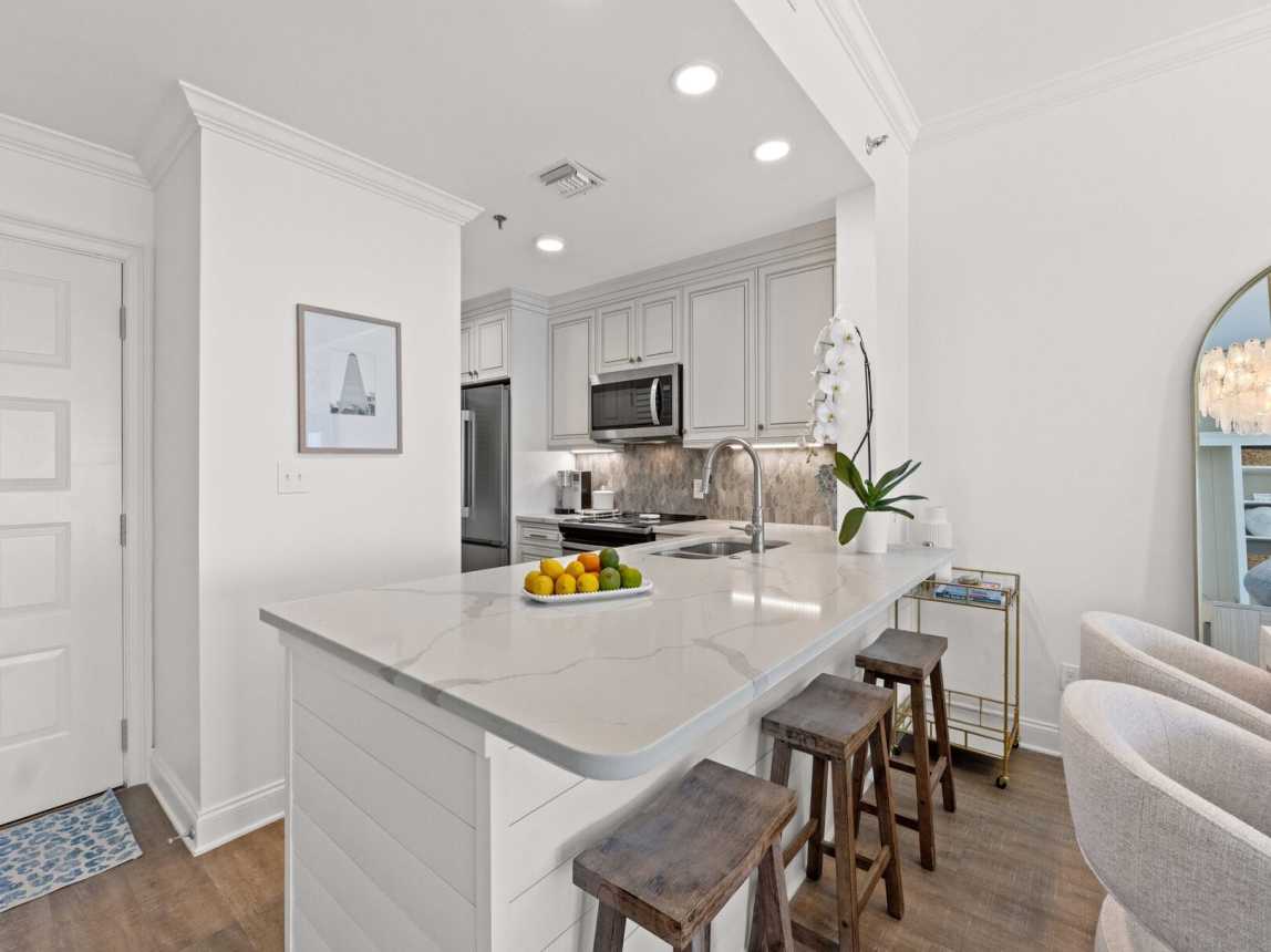 Cook with ease in our fully equipped kitchen, stocked with everything you need! -