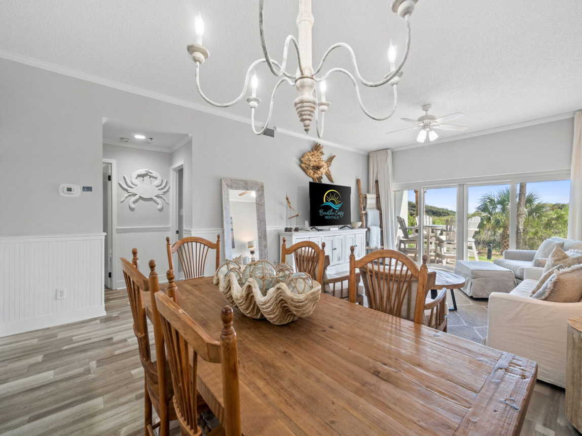 Dining Room has a glass top table for 6 for family meals or family game night.