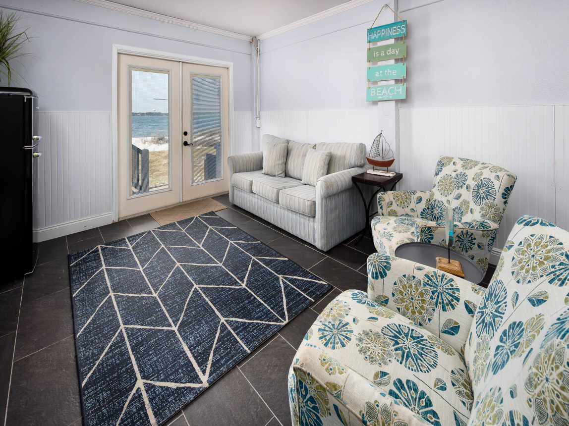 First floor guest suite with queen size sleeper sofa