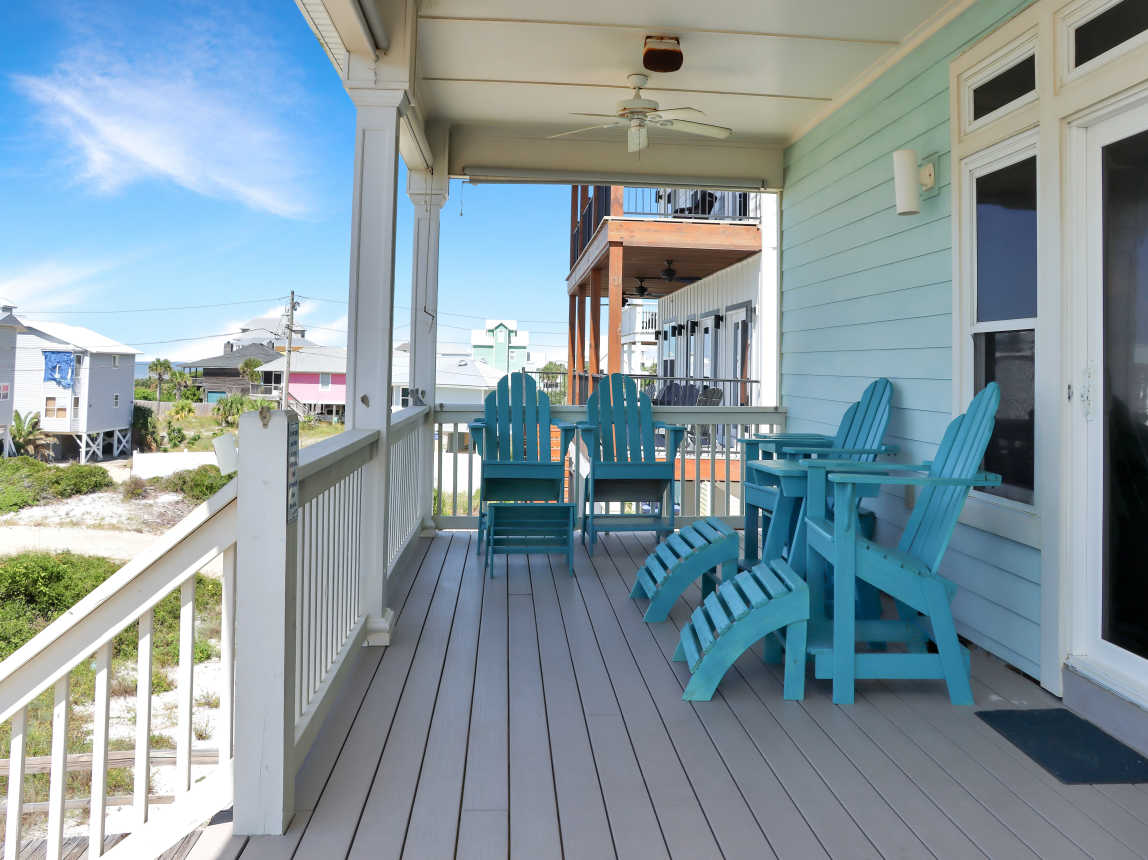 Beach View Deck on Main Floor