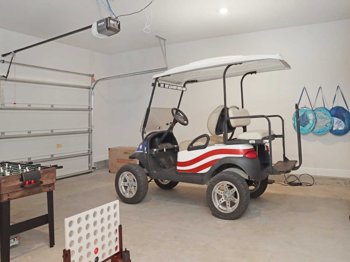 Golf Cart in Garage