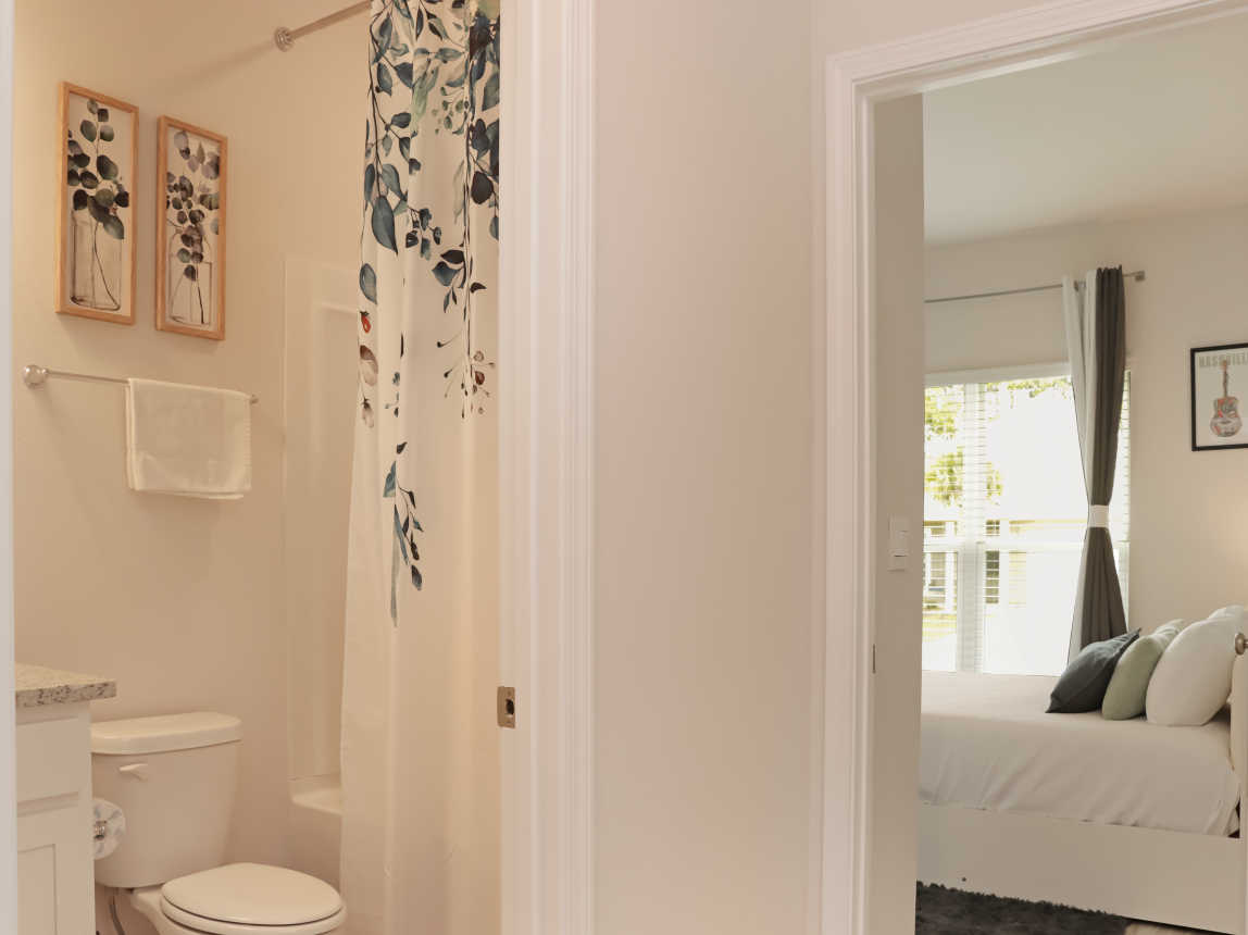 Full Bathroom and Bedroom 1