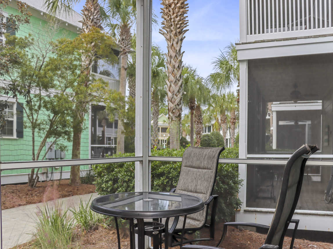 Ground Floor Screened Porch with Pool View