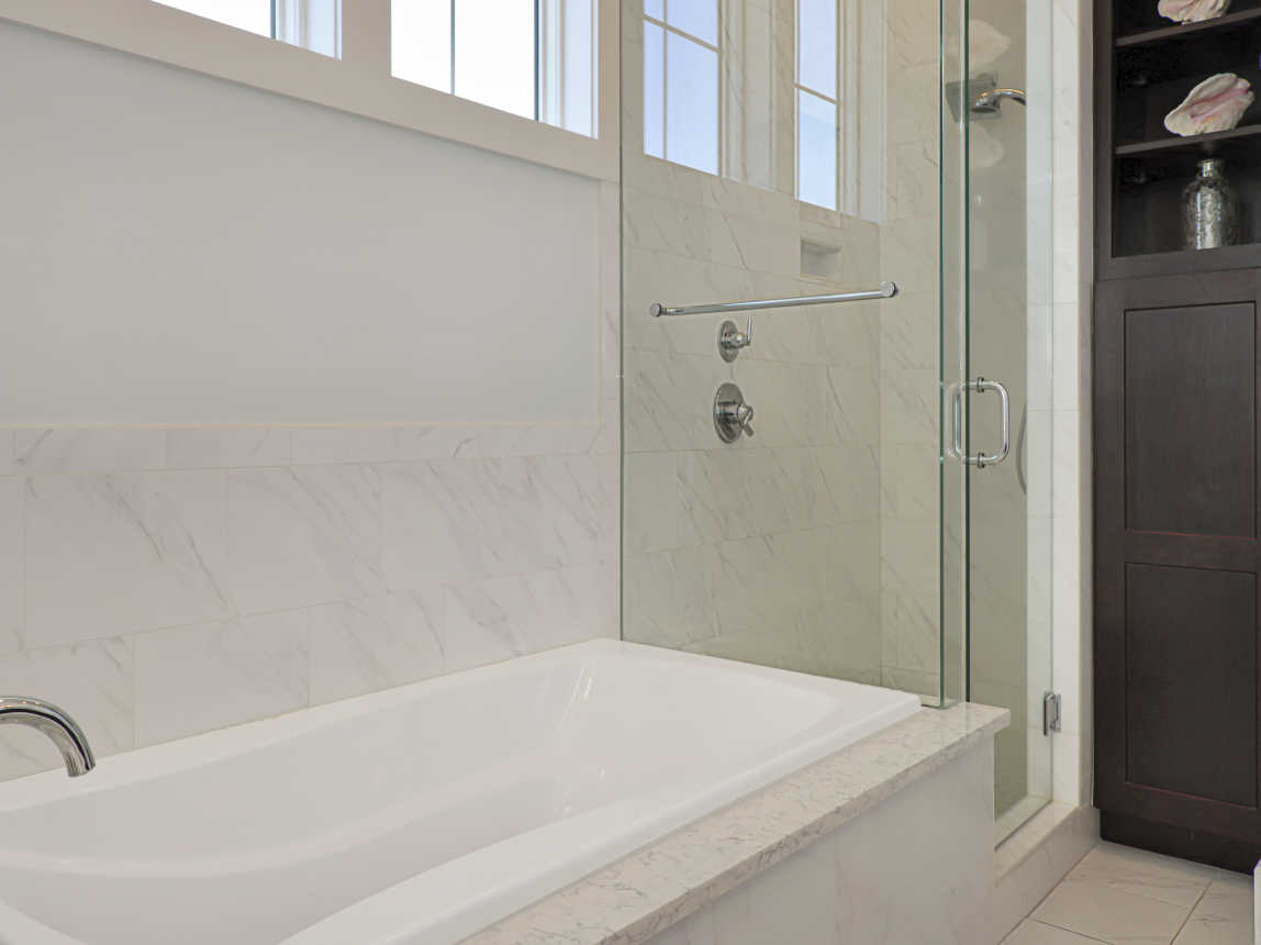 Bedroom 3 - Master Bath Shower and Tub