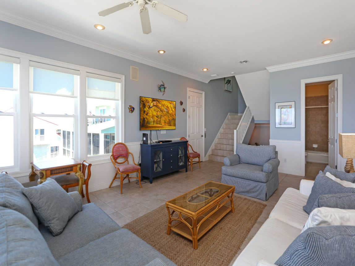 Living Room with Full Bath