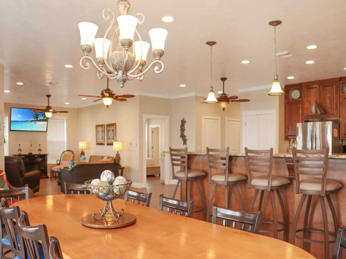 Dining Area, Kitchen and Living Room
