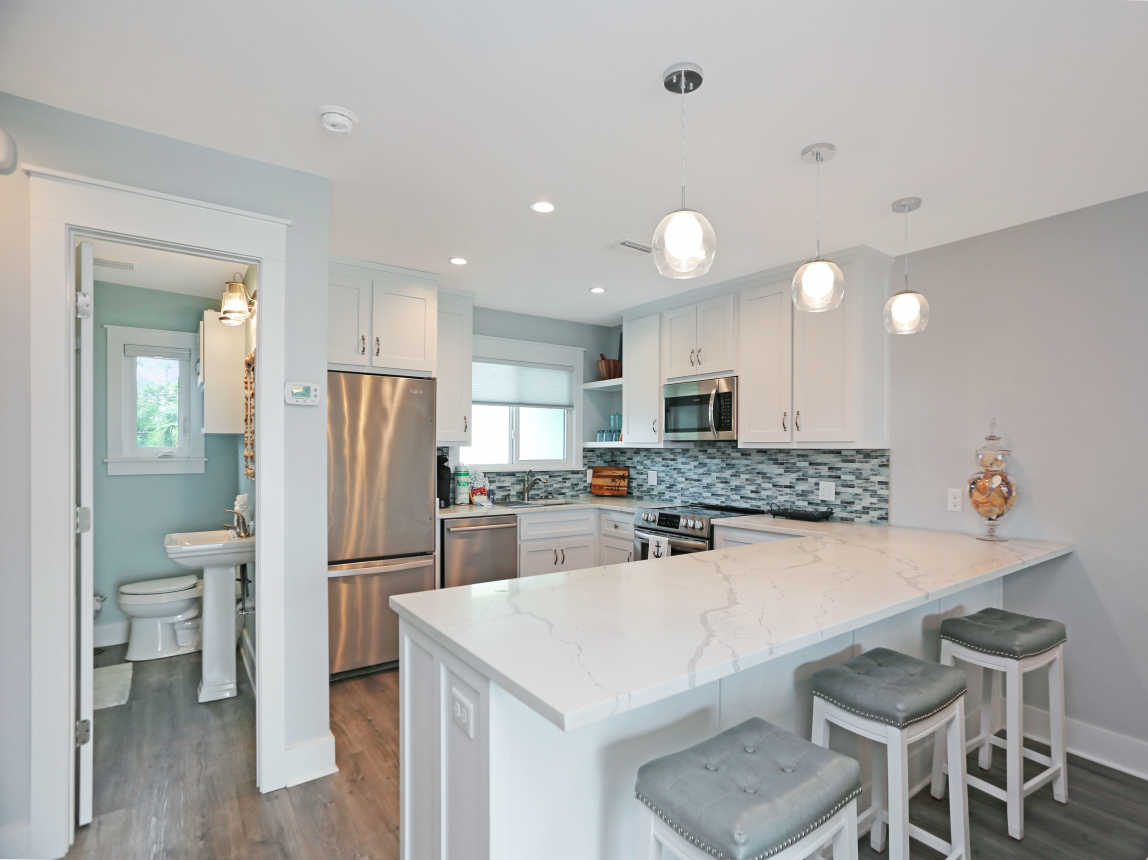 Kitchen with Bar Seating